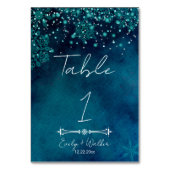 Winter nacht bruiloft kaart (Voorkant)