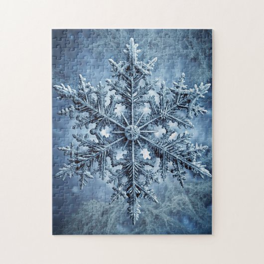 Winter Nacht Kunstpuzzel Legpuzzel (Verticaal)