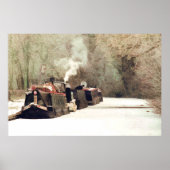WINTER NARROWBOAT POSTER (Voorkant)