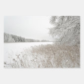 Winter nature, set of 3 different art photos inpakpapier vel (Voorkant 2)