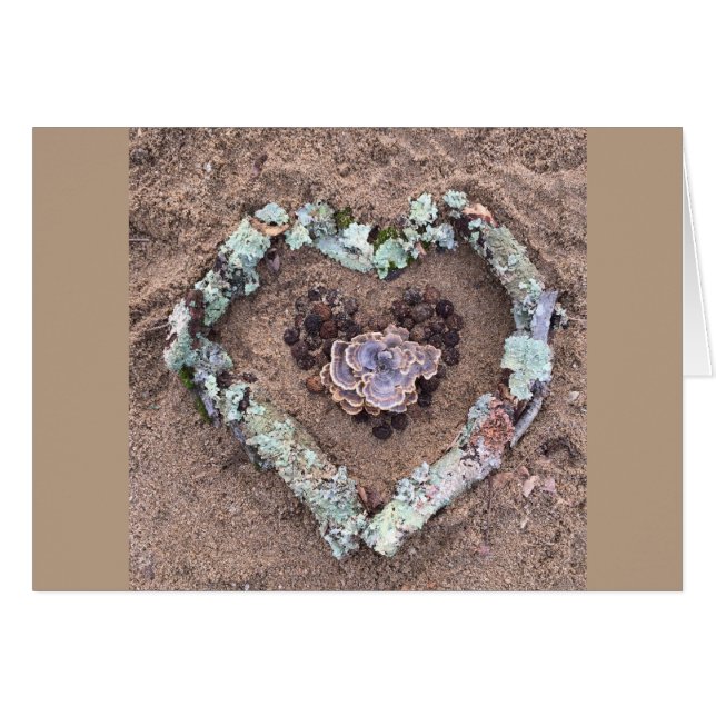 Winter Natuur Art Heart (Voorkant Horizontaal)