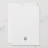 Winter natuur foto bruiloft kaart (Achterkant)