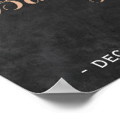 Winter natuur krijtbord waterverf baby shower poster (Hoek)