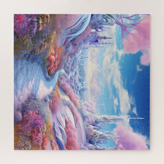 Winter natuur uitzicht legpuzzel (Horizontaal)