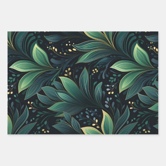 Winter/Natuur Variety Wrapping Paper - Set van 3 (Voorkant)