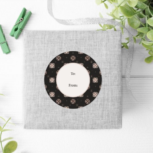 Winter Natuur Wildlife Noordse Kerstmis Ronde Sticker