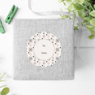 Winter Natuur Wildlife Noordse Kerstmis Ronde Sticker