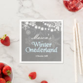 Winter Nederland Papier Servet Blauwe jongen Sneeu (Insitu)