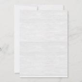 Winter Neutraal Baby shower Kaart (Achterkant)