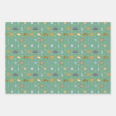 winter New York City patroon marine roze groen Inpakpapier Vel (Voorkant 3)