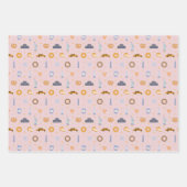 winter New York City patroon marine roze groen Inpakpapier Vel (Voorkant 2)