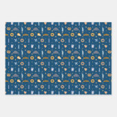 winter New York City patroon marine roze groen Inpakpapier Vel (Voorkant)