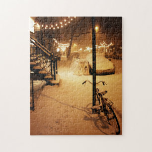 Winter New York City Puzzle - Snow Legpuzzel