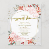 Winter niets Fancy gewoon liefde bruiloft uitnodig (Voorkant)