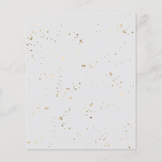 Winter niets Fancy gewoon liefde bruiloft uitnodig (Achterkant)