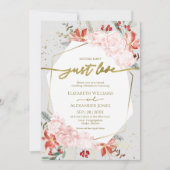 Winter niets Fancy gewoon liefde bruiloft uitnodig Kaart (Voorkant)