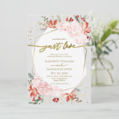 Winter niets Fancy gewoon liefde bruiloft uitnodig Kaart (Staand voorkant)