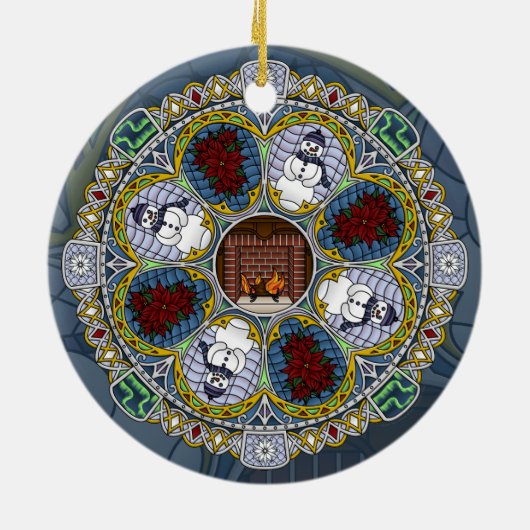 Winter Nieuw Ornament (Achterkant)