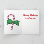 Winter Night Christmas Kaart (Binnen)