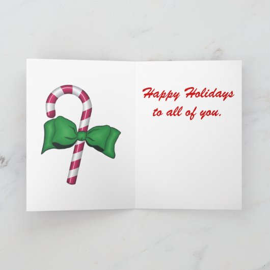 Winter Night Christmas Kaart (Binnen)