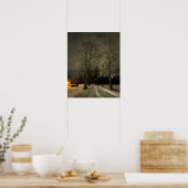 Winter Night Foto Poster (Keuken)