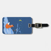 Winter Night Fox Bagagelabel (Voorkant horizontaal)