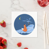Winter Night Fox Servetten (Insitu)