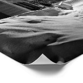 Winter Night Scene, Woodstock, Vermont Poster (Hoek)