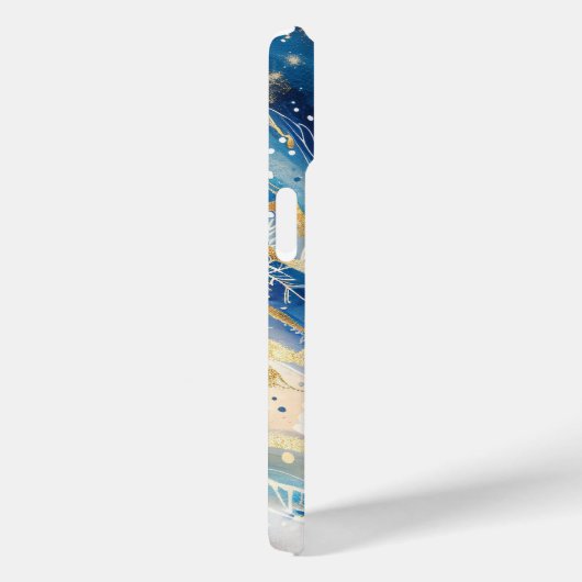 Winter Night Sky en Snowflakes telefoonhoesje Case-Mate iPhone Case (Achterkant / Rechts)