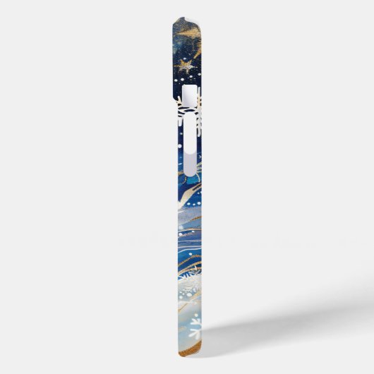 Winter Night Sky en Snowflakes telefoonhoesje Case-Mate iPhone Case (Achterkant / Links)