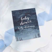 Winter Night Sky Genderneutraal Baby shower