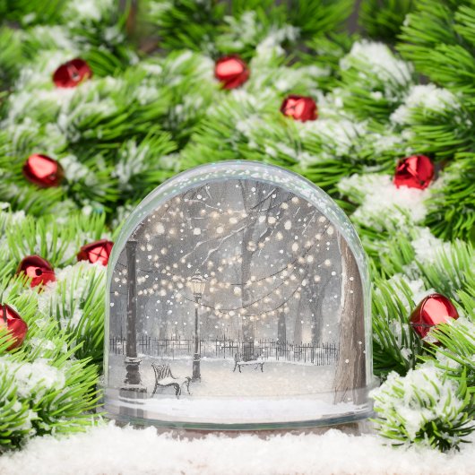 Winter Night Snowy Sneeuwbol (Kerstmis)