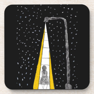 Winter Night Walk Drankjes Onderzetter