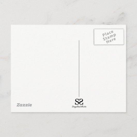 Winter Night with Star of Bethlehem Briefkaart (Achterkant)