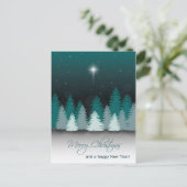 Winter Night with Star of Bethlehem Briefkaart (Staand voorkant)
