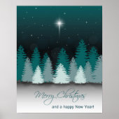 Winter Night with Star of Bethlehem Poster (Voorkant)