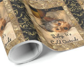 Winter Nights Yorkie Customize Cadeaupapier (Rol Hoek)