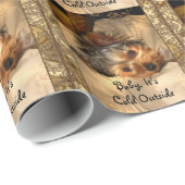 Winter Nights Yorkie Elegant Cadeaupapier (Rol Hoek)
