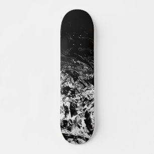 Winter Nite zwart wit geometrische gradiënt wervel Persoonlijk Skateboard