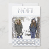 Winter Noel | Holiday-foto Feestdagenkaart (Voorkant)