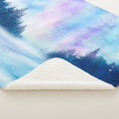 Winter Noordelijke lichten Sherpa Deken (3/4)
