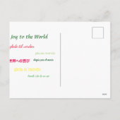 Winter Noorwegen Kerst briefkaart (Achterkant)