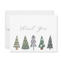 Winter Nordic Christmas Trees Dank u Opmerking Kaa