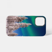 Winter Northern Lights Thema iPhone Hoesje (Achterkant horizontaal)