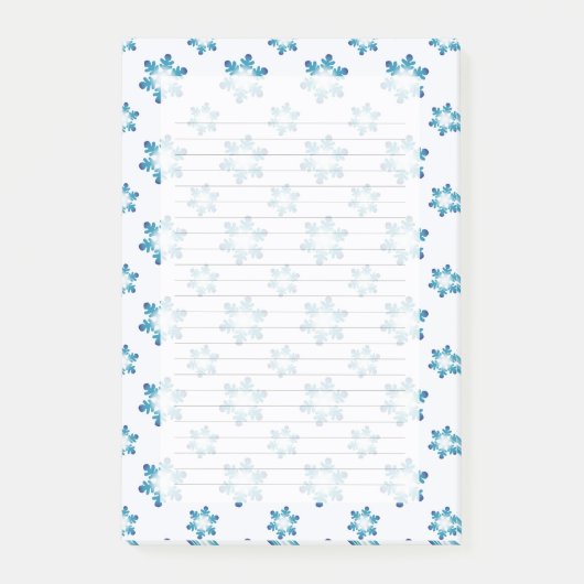 Winter Notepads with Snowflakes  Post-it® Notes (Voorkant)
