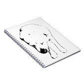 Winter Notes with Labrador Muse Notitieboek (Rechterzijde)