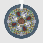 Winter Nouveau Acryl Ornament (achterkant)