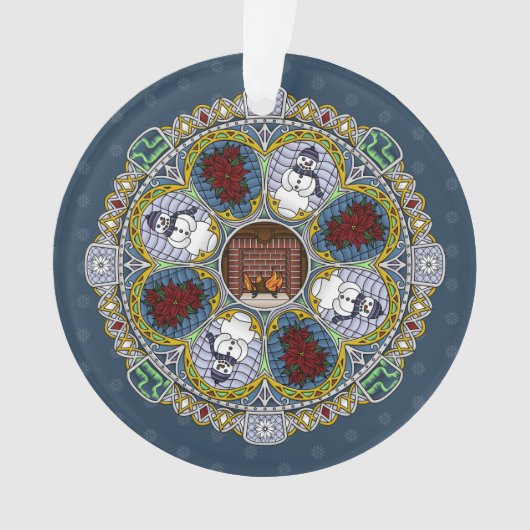 Winter Nouveau Acryl Ornament (voorkant)