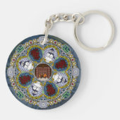 Winter Nouveau Acryl Sleutelhanger (Achterkant)