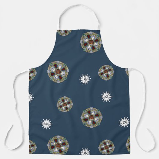 Winter Nouveau All-Over Print Schort (Voorkant)